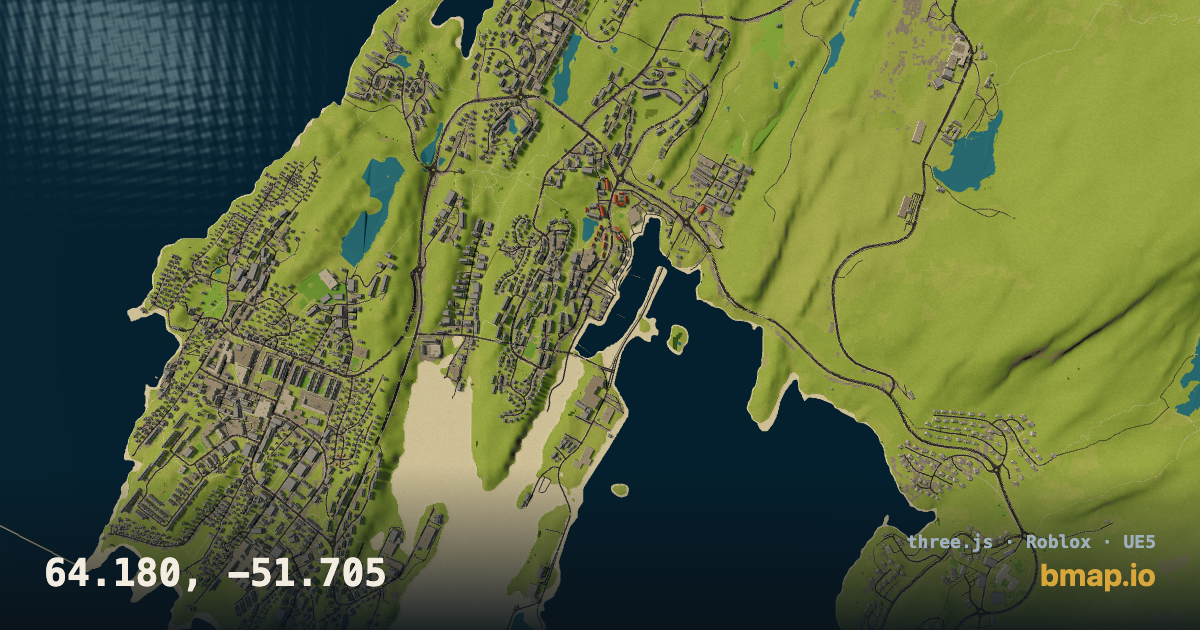 64.180, -51.705 in 3D · Bmap